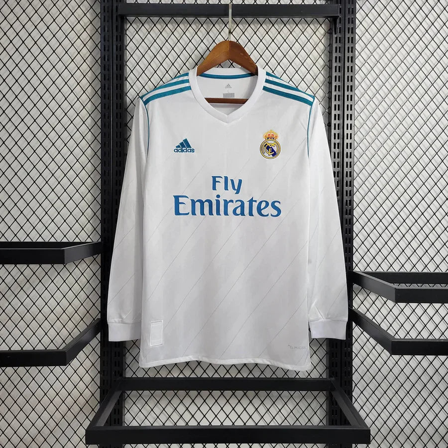 Real Madrid 2017/18 Home Long Sleeve Jersey