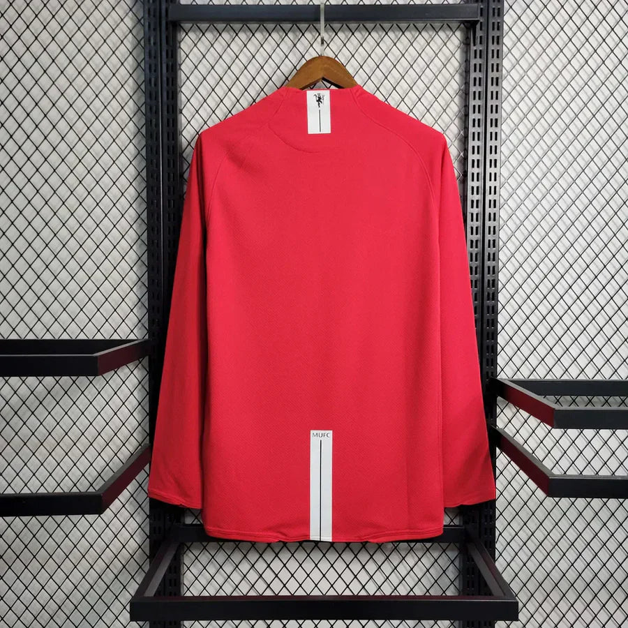 Manchester United 2007/08 Home Long Sleeve Jersey