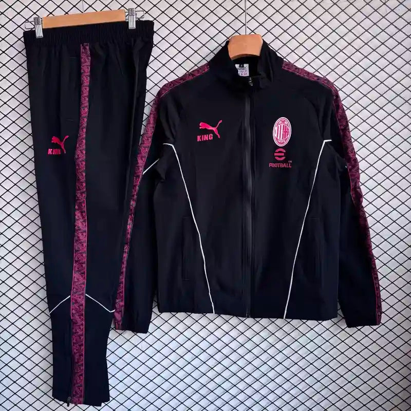 AC Milan Training Tracksuit 2024/25 - Black & Pink
