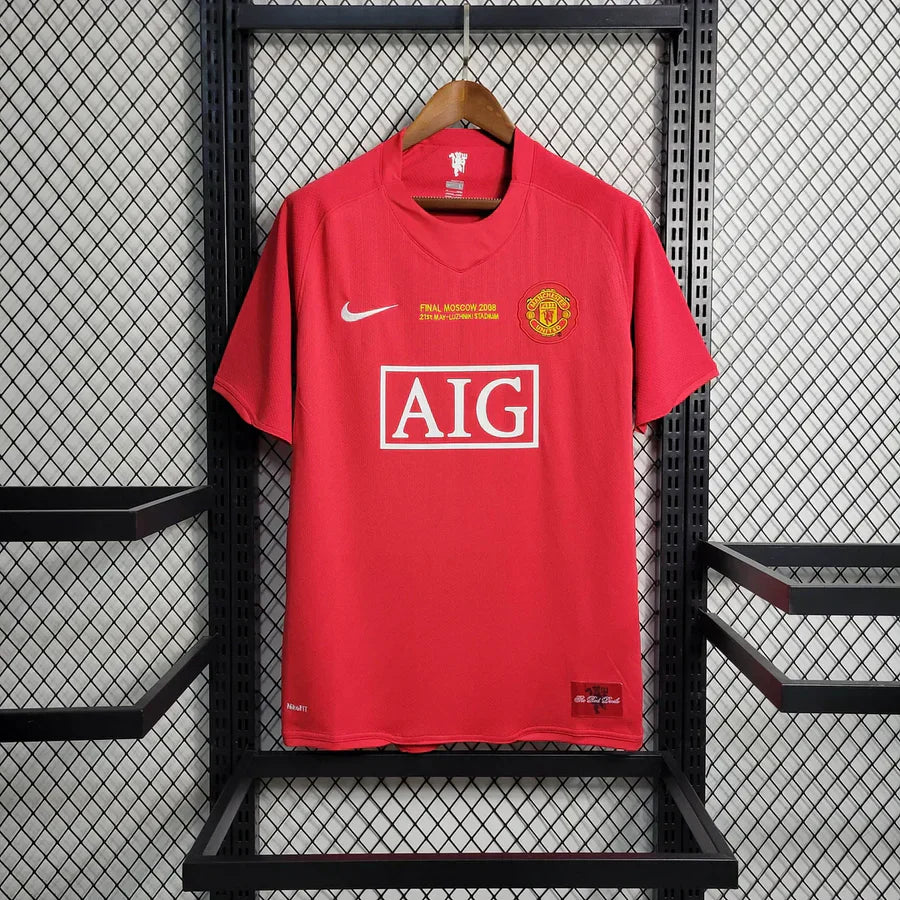Manchester United Home Jersey 2007/08 UCL Final - Nike AIG Retro