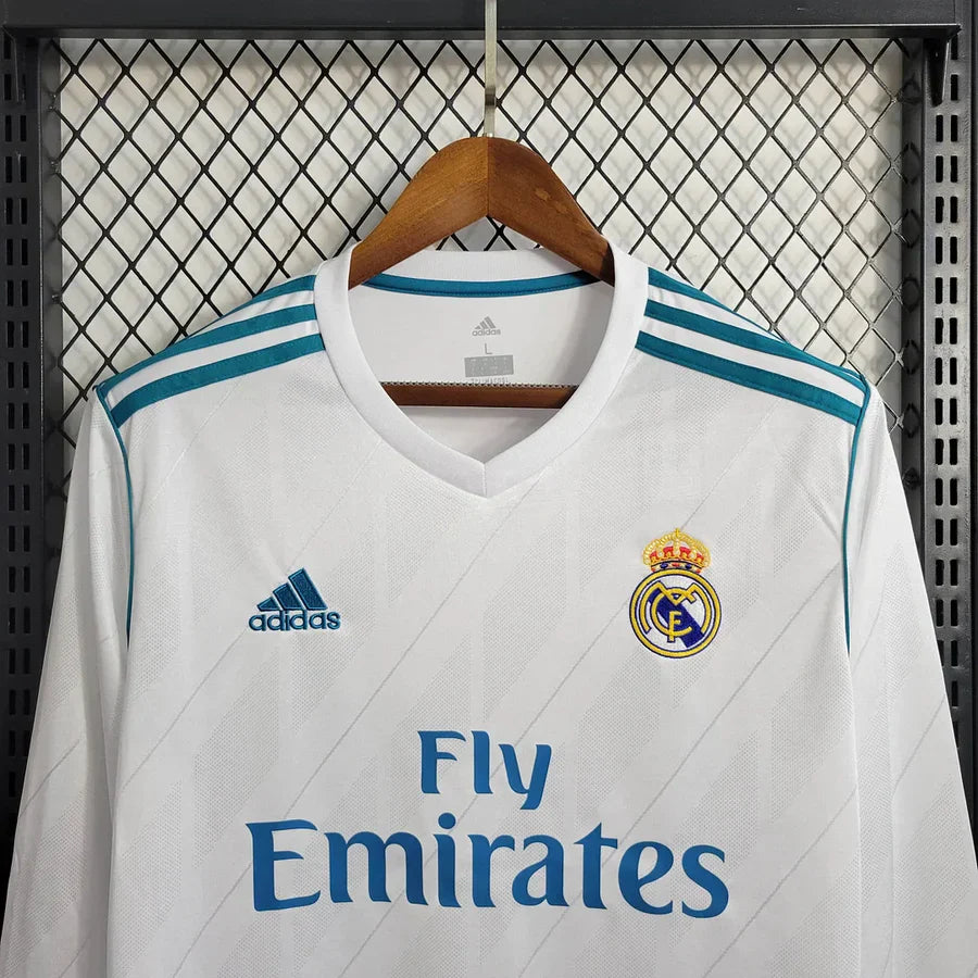 Real Madrid 2017/18 Home Long Sleeve Jersey