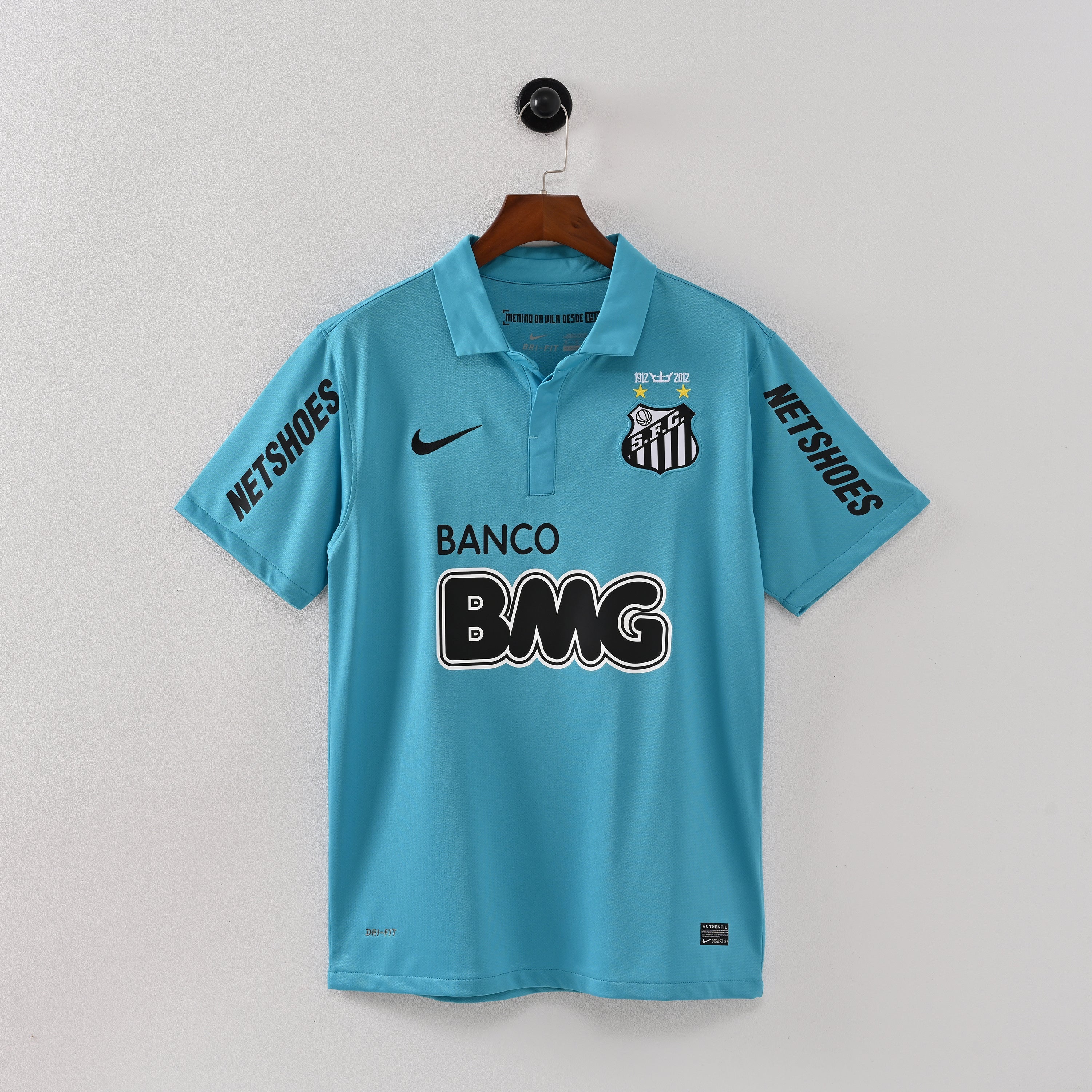 Santos FC 2012 Third Kit – Teal Nike Retro Jersey